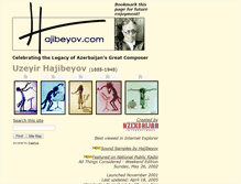 Tablet Screenshot of hajibeyov.com